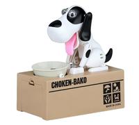 Hungry Dog Money Box, Black and White
