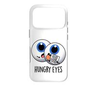 Hungry Eyes Funny Anatomy Pun Case for iPhone 17 Pro