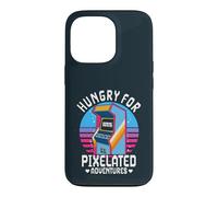 Hungry For Pixelated Adventures Retro Arcade Gaming Case for iPhone 13 Pro