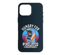 Hungry For Pixelated Adventures Retro Arcade Gaming Case for iPhone 16 Pro Max