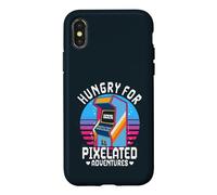 Hungry For Pixelated Adventures Retro Arcade Gaming Case for iPhone X/XS