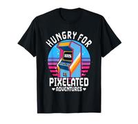 Hungry for Pixelated Adventures Retro Arcade Gaming T-Shirt