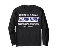Hungry Grab A Scripture Funny Christian God Jesus Men Women Long Sleeve T-Shirt