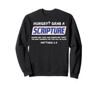 Hungry Grab A Scripture Funny Christian God Jesus Men Women Sweatshirt