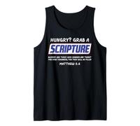 Hungry Grab A Scripture Funny Christian God Jesus Men Women Tank Top