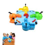 Hungry Hippos Board Game,Bead Swallowing Hippo Game,Feeding Toddler Board Games for 2-4 Players,Marble Swallowing Early Education Games,Interactive Parent-Child Marble Toy for Kids Age 3+ (Colorful)