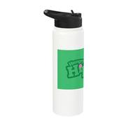 Hungry Hippos Green Logo Stainless Steel Insulated Water Bottle