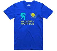 Hungry Horace T Shirt Mens Loader Art 8 Bit Officially Licensed Spectrum 48k (Blue-3XL)