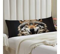 Hungry Like A Wolf Body Pillow Case 20x54 Throw Pillow Cover with Hidden Zipper Breathable & Cozy Full Long Pillowcase Protector Spring Easter Cover for Sleeping Bedroom Couch Sofa Decor