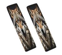 Hungry Like A Wolf Car Seat Belt Cover Soft Comfortable Shoulder Seatbelt Pads Cover Seat Belt Pad for Suitable for Car Interior Accessorie