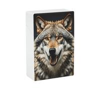 Hungry Like A Wolf Cigarette Case - Waterproof & Crush Proof Cigarette Holder Case for 20 King Size Cigarettes, Portable Pocket Size Travel Box for Men & Women