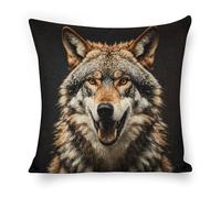 Hungry Like A Wolf Cushion Cover Fluffy Pillowcase Polyester Throw Pillow Case For Car Sofa Chair Anniversary 45X45Cm