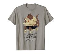 hungry like the wolf funny pizza T-shirt