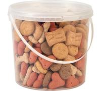Hungry Pets Biscuit Mix 2.5L Tub | Dog Biscuit Treats | Crunchy Mixed Flavour Snacks for All Breeds