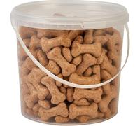 Hungry Pets Chicken Bones 2.5L Tub | Dog Biscuit Treats | Crunchy Chicken-Flavoured Biscuits for All Breeds