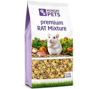 Hungry Pets Rat Food Mix, Premium Food For Rats, 2.5L Refill Bag