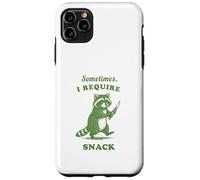 Hungry Raccoon Sometimes I Require Snack Vintage Graphic Fun Case for iPhone 11 Pro Max
