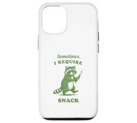Hungry Raccoon Sometimes I Require Snack Vintage Graphic Fun Case for iPhone 12/12 Pro
