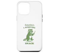 Hungry Raccoon Sometimes I Require Snack Vintage Graphic Fun Case for iPhone 12 Pro Max
