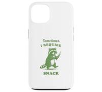 Hungry Raccoon Sometimes I Require Snack Vintage Graphic Fun Case for iPhone 13