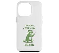 Hungry Raccoon Sometimes I Require Snack Vintage Graphic Fun Case for iPhone 13 Pro