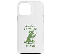 Hungry Raccoon Sometimes I Require Snack Vintage Graphic Fun Case for iPhone 13 Pro Max