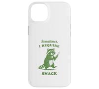 Hungry Raccoon Sometimes I Require Snack Vintage Graphic Fun Case for iPhone 14 Plus