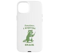 Hungry Raccoon Sometimes I Require Snack Vintage Graphic Fun Case for iPhone 15 Plus