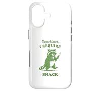 Hungry Raccoon Sometimes I Require Snack Vintage Graphic Fun Case for iPhone 17