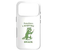 Hungry Raccoon Sometimes I Require Snack Vintage Graphic Fun Case for iPhone 17 Pro