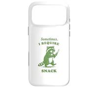 Hungry Raccoon Sometimes I Require Snack Vintage Graphic Fun Case for iPhone 17 Pro Max