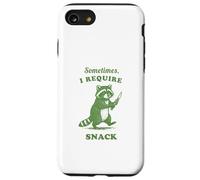 Hungry Raccoon Sometimes I Require Snack Vintage Graphic Fun Case for iPhone SE (2020) / 7/8