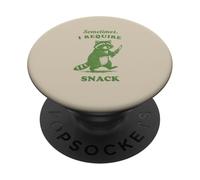 Hungry Raccoon Sometimes I Require Snack Vintage Graphic Fun PopSockets Adhesive PopGrip