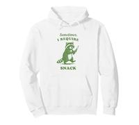 Hungry Raccoon Sometimes I Require Snack Vintage Graphic Fun Pullover Hoodie