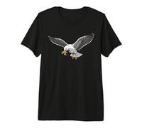 Hungry Seagull Stealing Fries at Beach Humor Premium T-Shirt