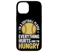 Hungry Softball Player Everything Hurts Daily Grind Case for iPhone 14