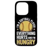 Hungry Softball Player Everything Hurts Daily Grind Case for iPhone 14 Pro