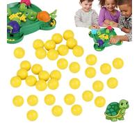 Hungry Turtle Board Game - Quick Reflex Feeding Game for Preschool Kids 3+ | 2-4 Players, Hand-Eye Coordination & Counting Skills Toy