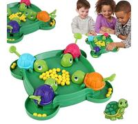 Hungry Turtle Game - Bean Eating Toy, Quick Reflex Set | Pre School Activity Players Child Parent Interactive Educational Training Skill Challenge System Need