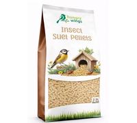 Hungry Wings Wild Bird Food 2.5L Refill Bag (Insect Suet Pellets) | 2.5L, Refill Bag