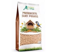 Hungry Wings Wild Bird Food 2.5L Refill Bag (Mealworm Suet Pellets)
