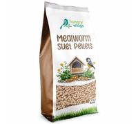 Hungry Wings Wild Bird Food 2.5L Refill Bag (Mealworm Suet Pellets)