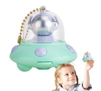 HunicandIU Alien Toy Keychain, Alien Spaceship Keychain | Cute Keyring with Projection - Exquisite Innovative Aliens Spaceship Keychain for Easter, Green, Siehe Beschreibung