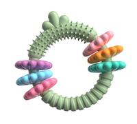 HunicandIU Dog Teething Rings for Puppies, Teething Ring for Puppies, Indestructible Dog Toy, Rubber Chewing Rings for Dogs, Aggressive Chewers, Large Dogs, Promote Healthy Chewing Behavior