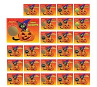HunicandIU Halloween Games KURBI Scratch Cards, 26-Piece Scratch Card Set, Sweet or Sour Event Pumpkin Card, Halloween Prizes Scratch Cards, Halloween Party Accessories, Tombola Loose