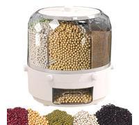 HunicandIU Rotating Grain Storage Container, Grain Dispenser, Sealed Rice Storage Box for Grains, Storage Tank, Dry Food Storage Container for Cereals, Grains, Soybeans