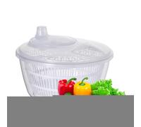 HunicandIU Salad Spinner, Small Home Salad Spinner, Vegetable Dryer/Fruit Spinner, Double Layer Fruit Dryer with Large Capacity, 3-in-1 Spinner, Strainer and Salad Bowl