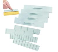 HunicandIU Scale Ruler, Cake Roll Cutting Tool, 8 Pieces Baking Cookie Cutting Thickness Scale - Clear Scale, Safe, Precise Dough Thickness, Dough Tools for Cutting Cake Into