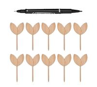 HunicandIU Wooden Garden Plant Markers, Garden Labels for Plants, 10 T Shaped Plant Hangers, Garden Markers, Sign Plant Hangers, T Type,