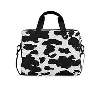 Hunihuni Laptop Case Sleeve Animal Cow Print Laptop Bag Notebook Briefcase with Strap for Woman Man Work Office School,15-16 Inch